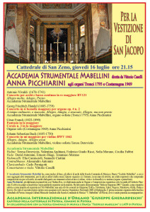 Locandina Vestizione di San Jacopo 16 luglio 2015